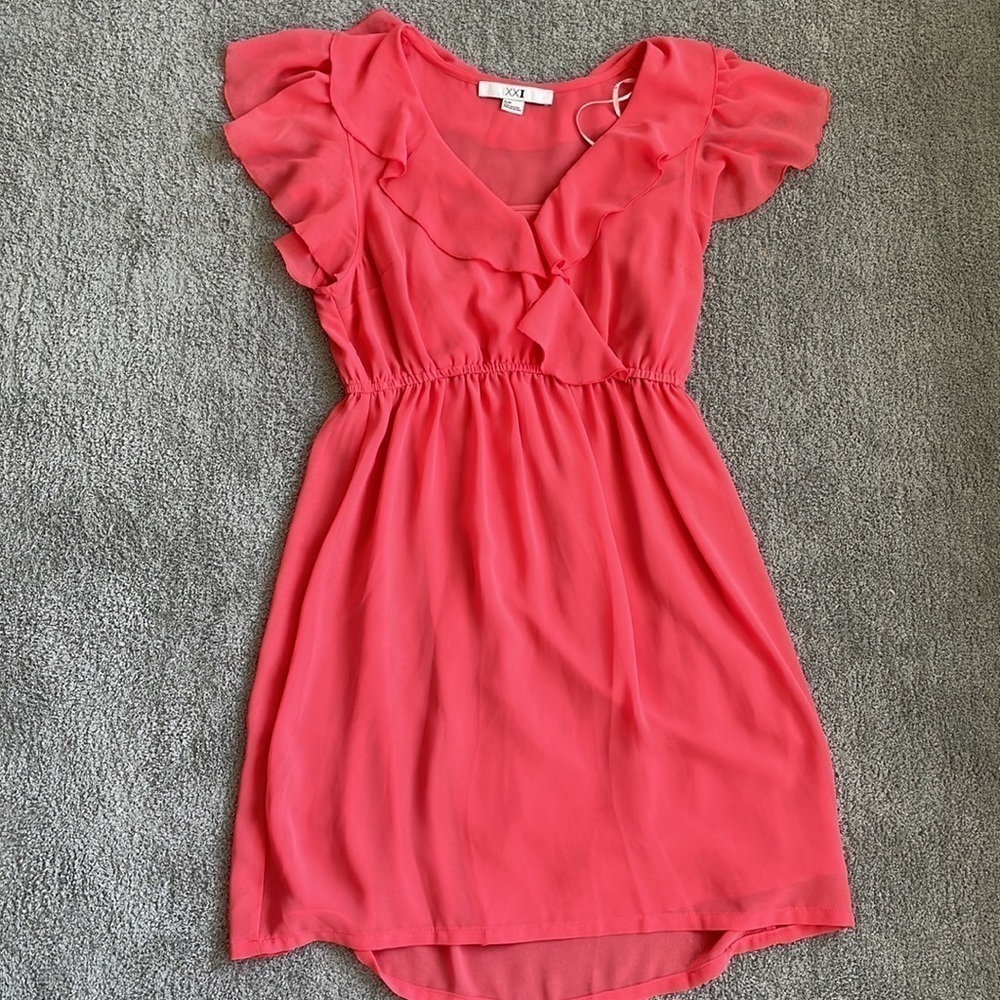 EC Forever 21 Coral Flowy Dress - Size Small